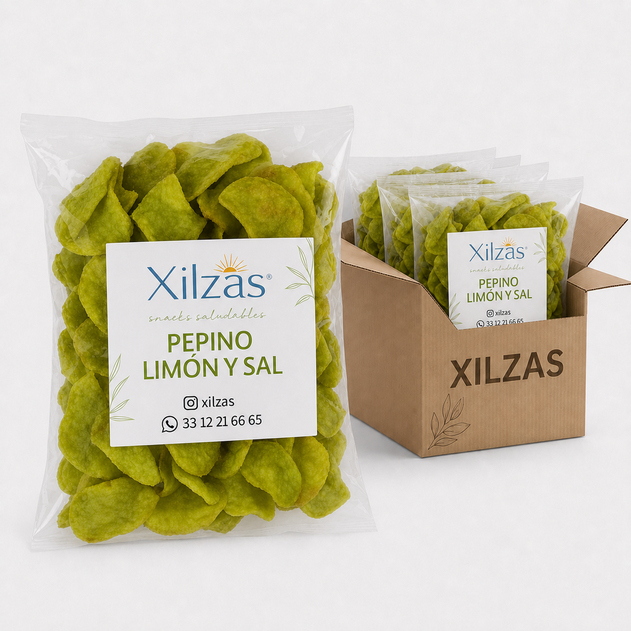 12 maxbox 85gr Pepino Limón y Sal