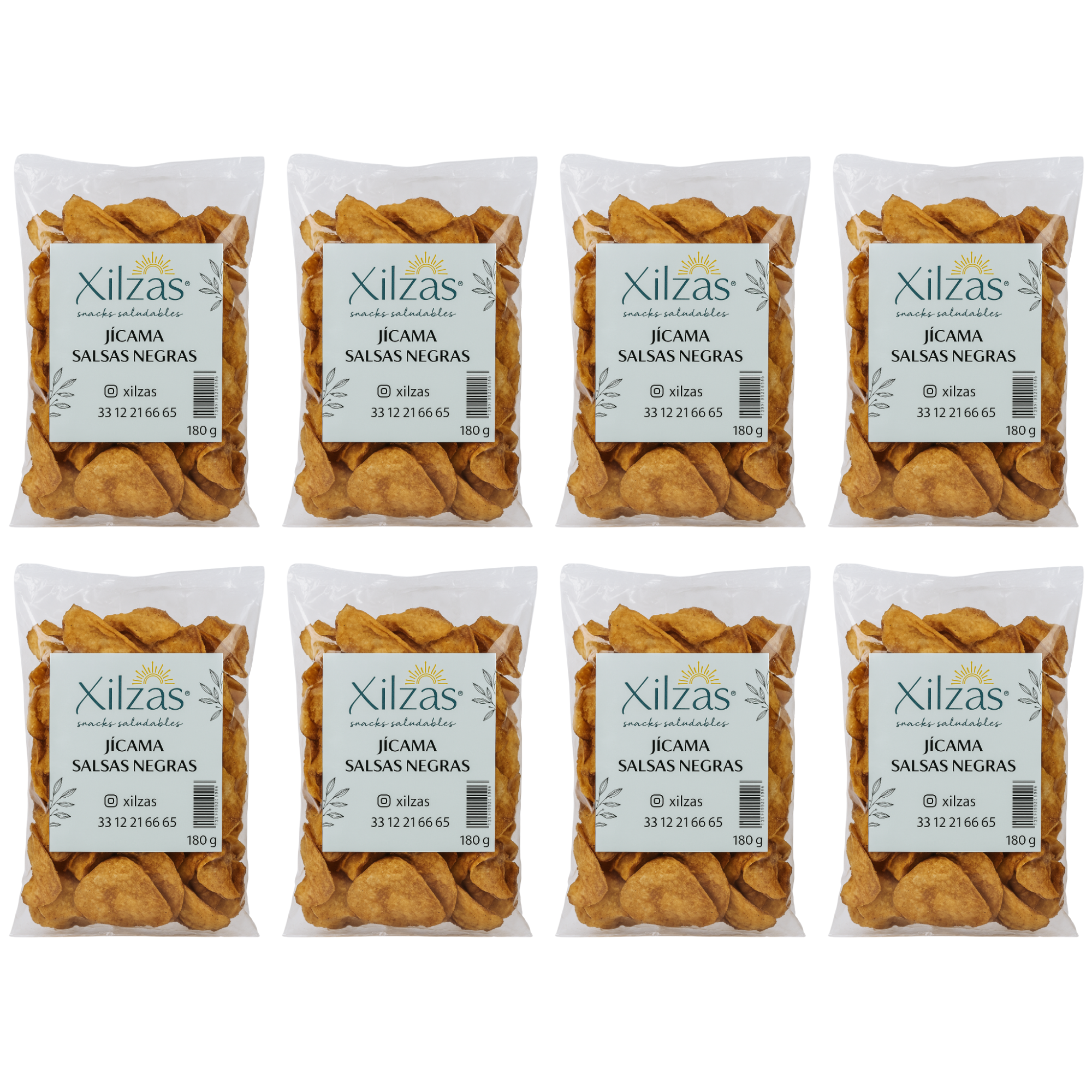 8 maxbox 180gr Jícama Salsas Negras