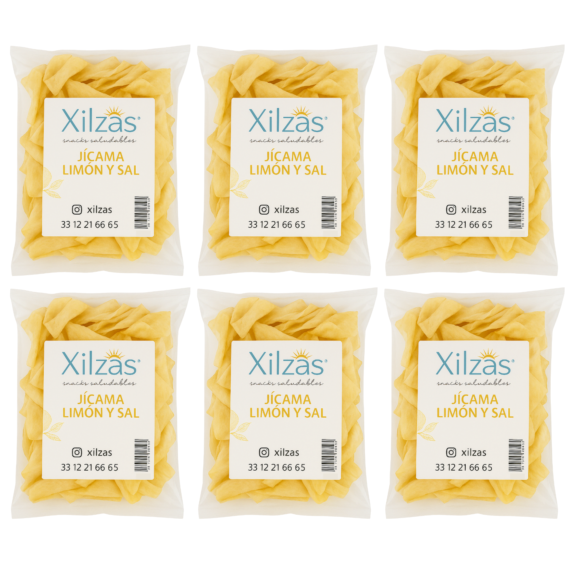 6 maxbox 85gr Jícama Limón y Sal
