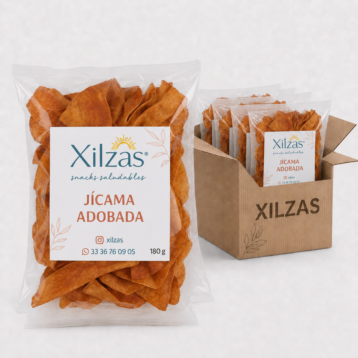 4 maxbox 180gr Jícama Adobada