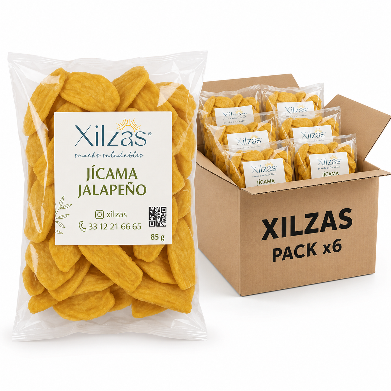 6 maxbox 85gr Jícama Jalapeño