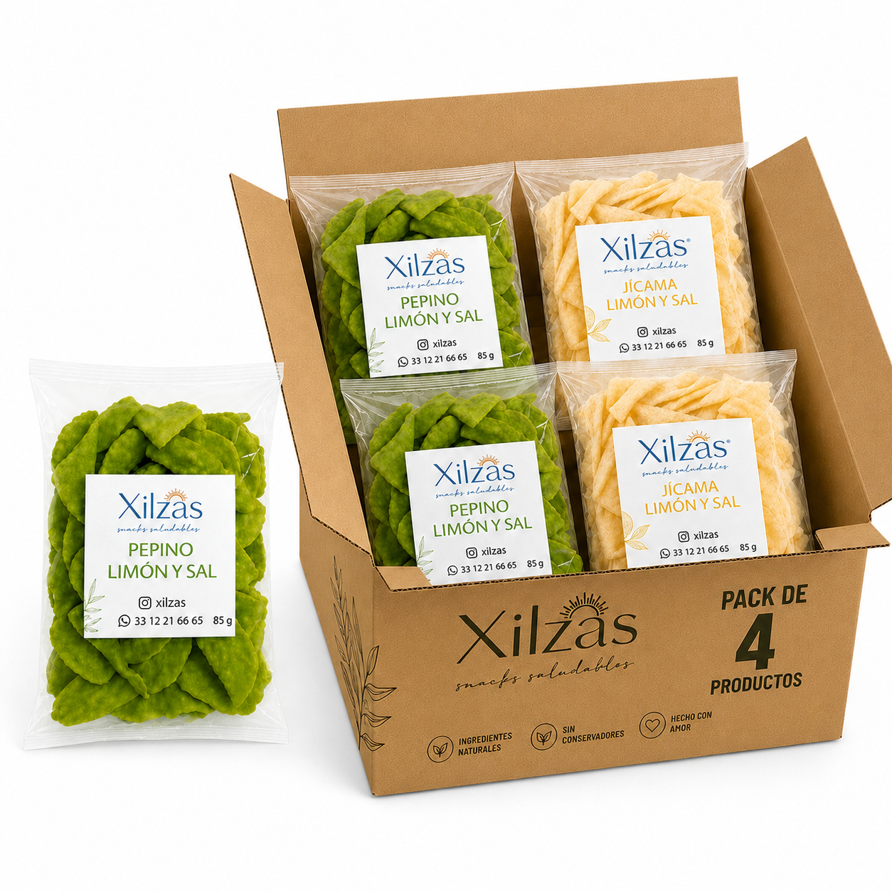 Mix maxbox Pepino y Jícama limón y sal 85g