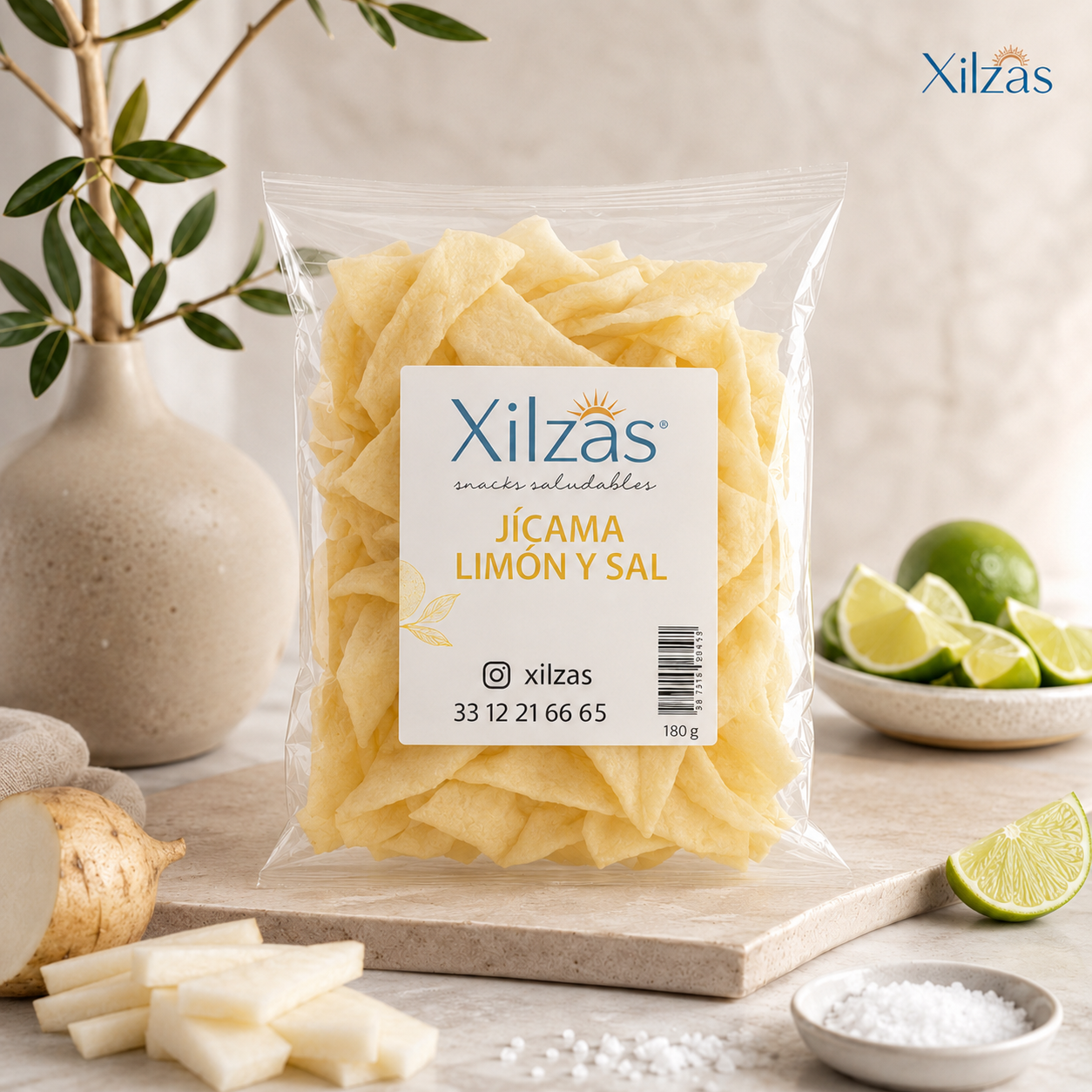 8 maxbox 180gr Jícama Limón y Sal