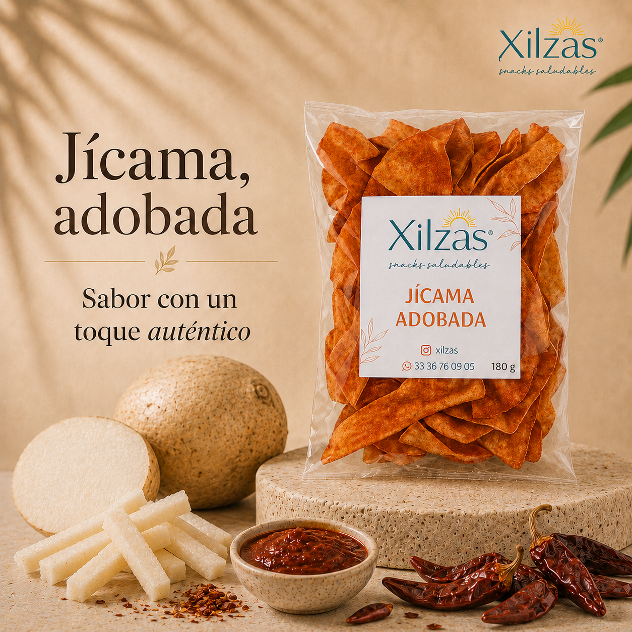 4 maxbox 180gr Jícama Adobada