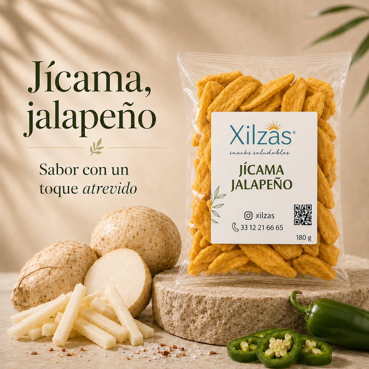 8 maxbox 180gr Jícama jalapeño