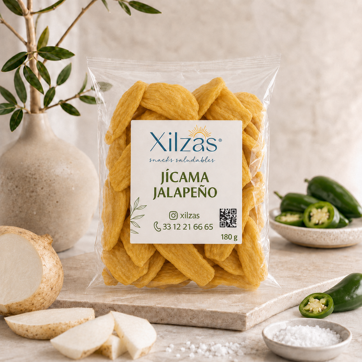 8 maxbox 180gr Jícama jalapeño