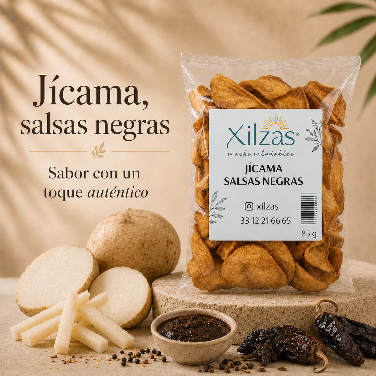 12 maxbox 85gr Jícama Salsas Negras