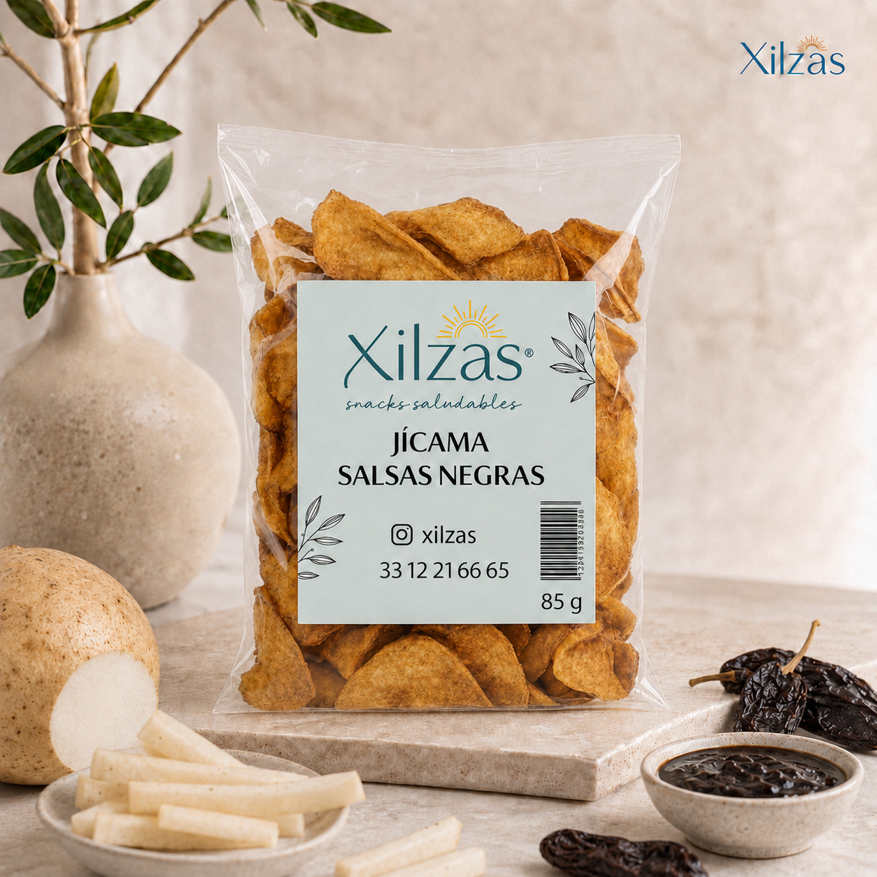 12 maxbox 85gr Jícama Salsas Negras