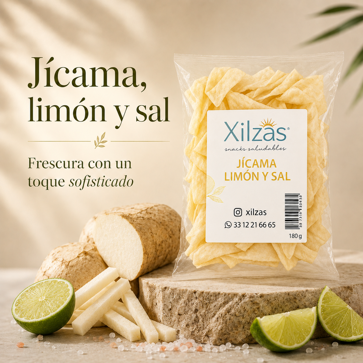 8 maxbox 180gr Jícama Limón y Sal