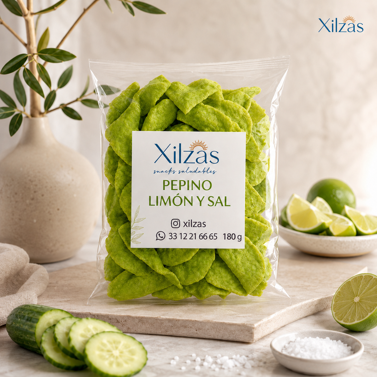 8 maxbox 180gr Pepino Limón y Sal