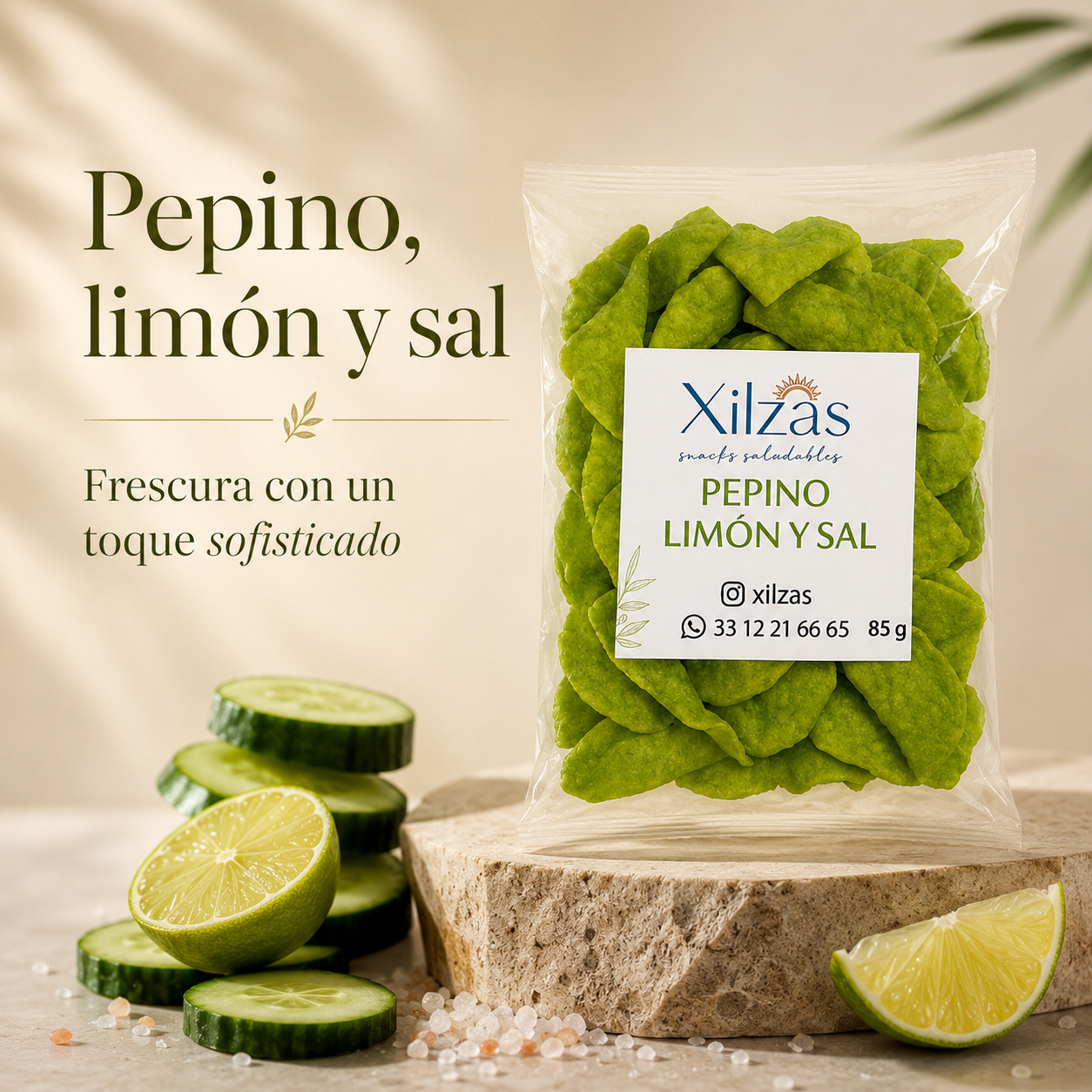 12 maxbox 85gr Pepino Limón y Sal