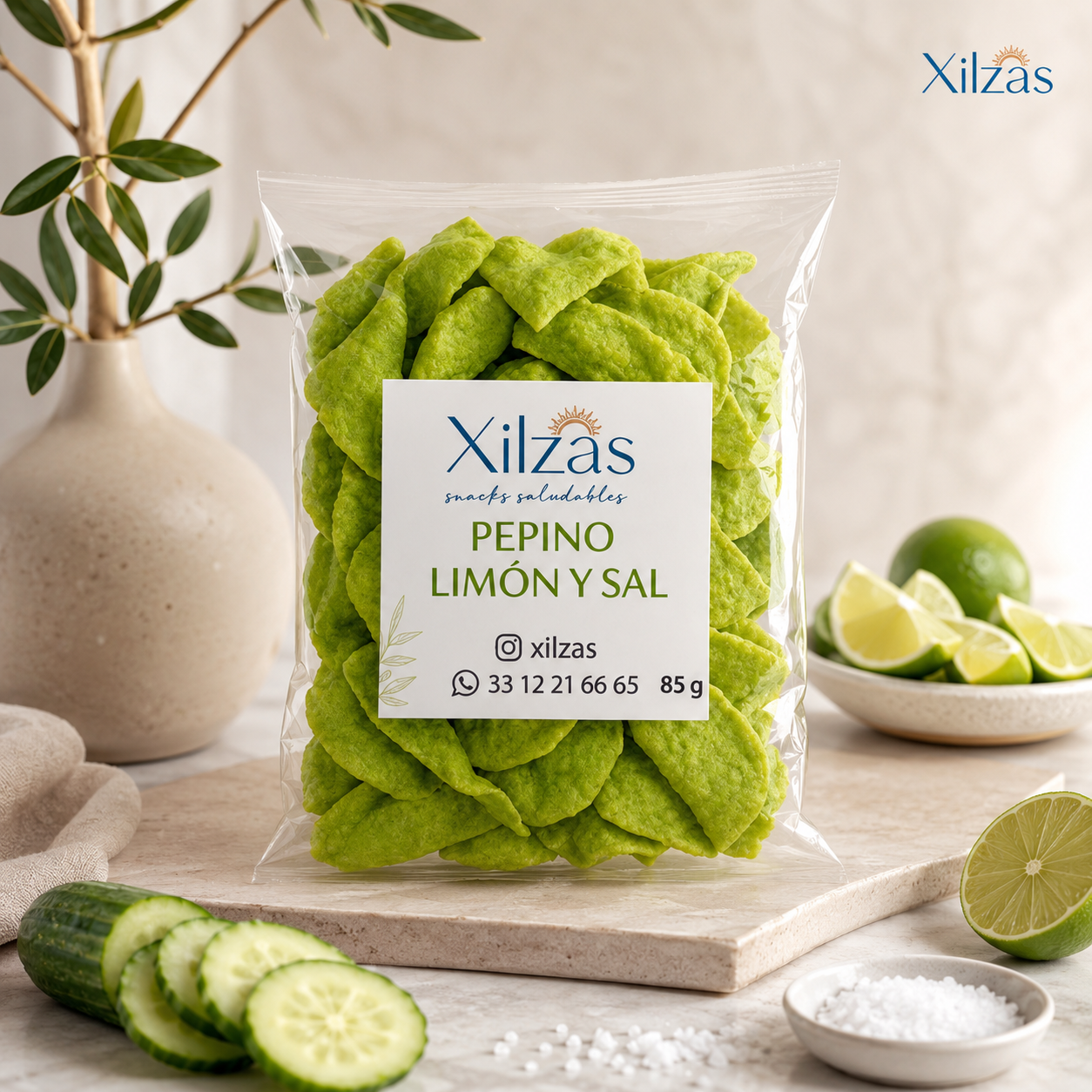 12 maxbox 85gr Pepino Limón y Sal